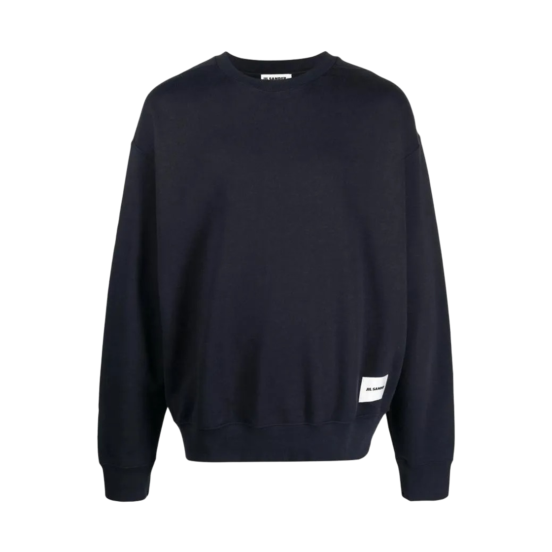 질 샌더 플러스 로고 패치 크루 스웨터 네이비(Jil Sander Plus Logo Patch Crew Sweater Navy)