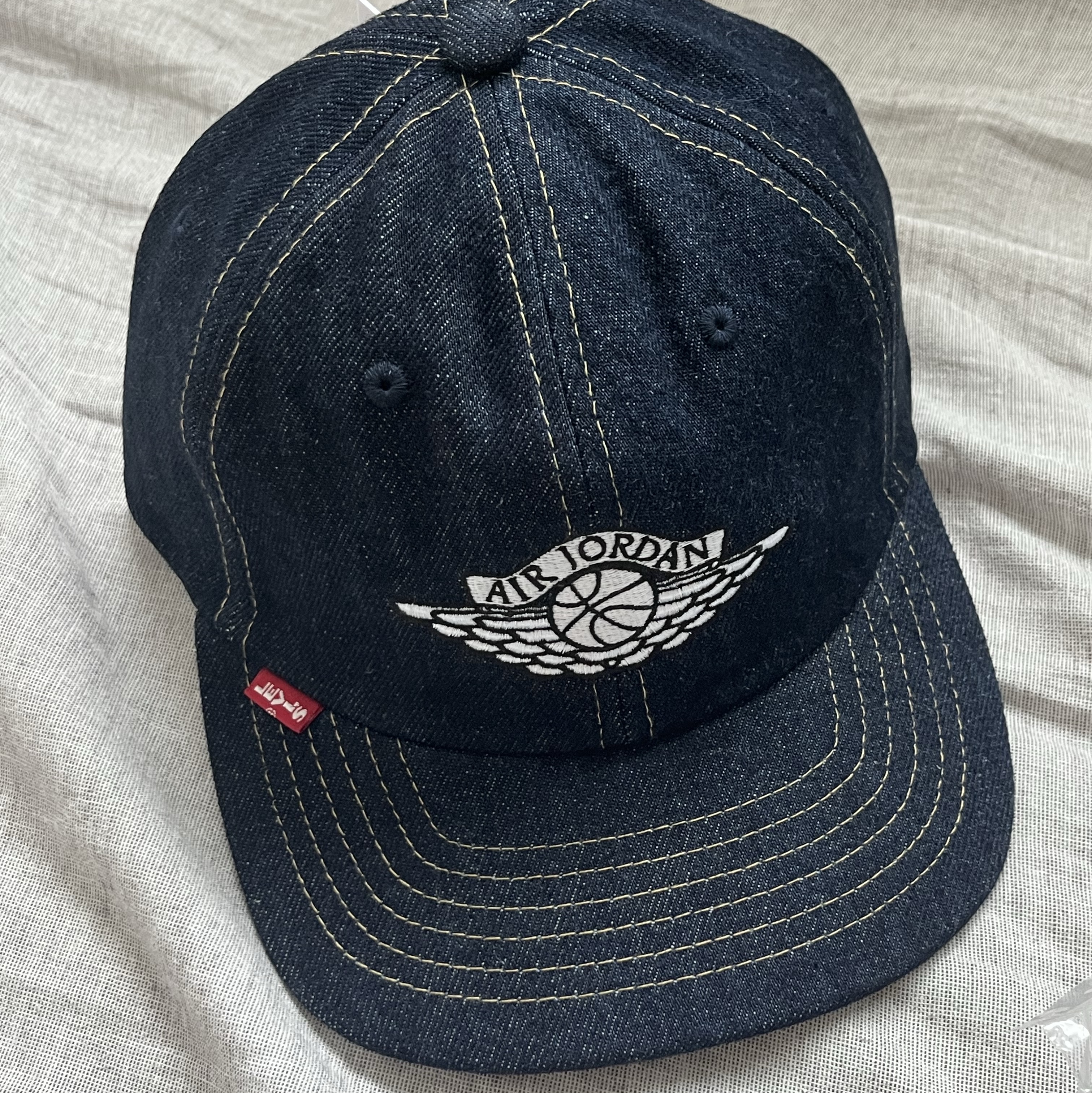 Levi's x Jordan Denim Cap Rigid Rinse 착용 스타일