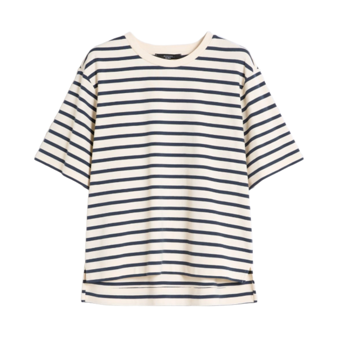 (W) 위켄드 막스마라 멀티드 코튼 티셔츠 에크루((W) Weekend Max Mara Multid Cotton T-Shirt Ecru)