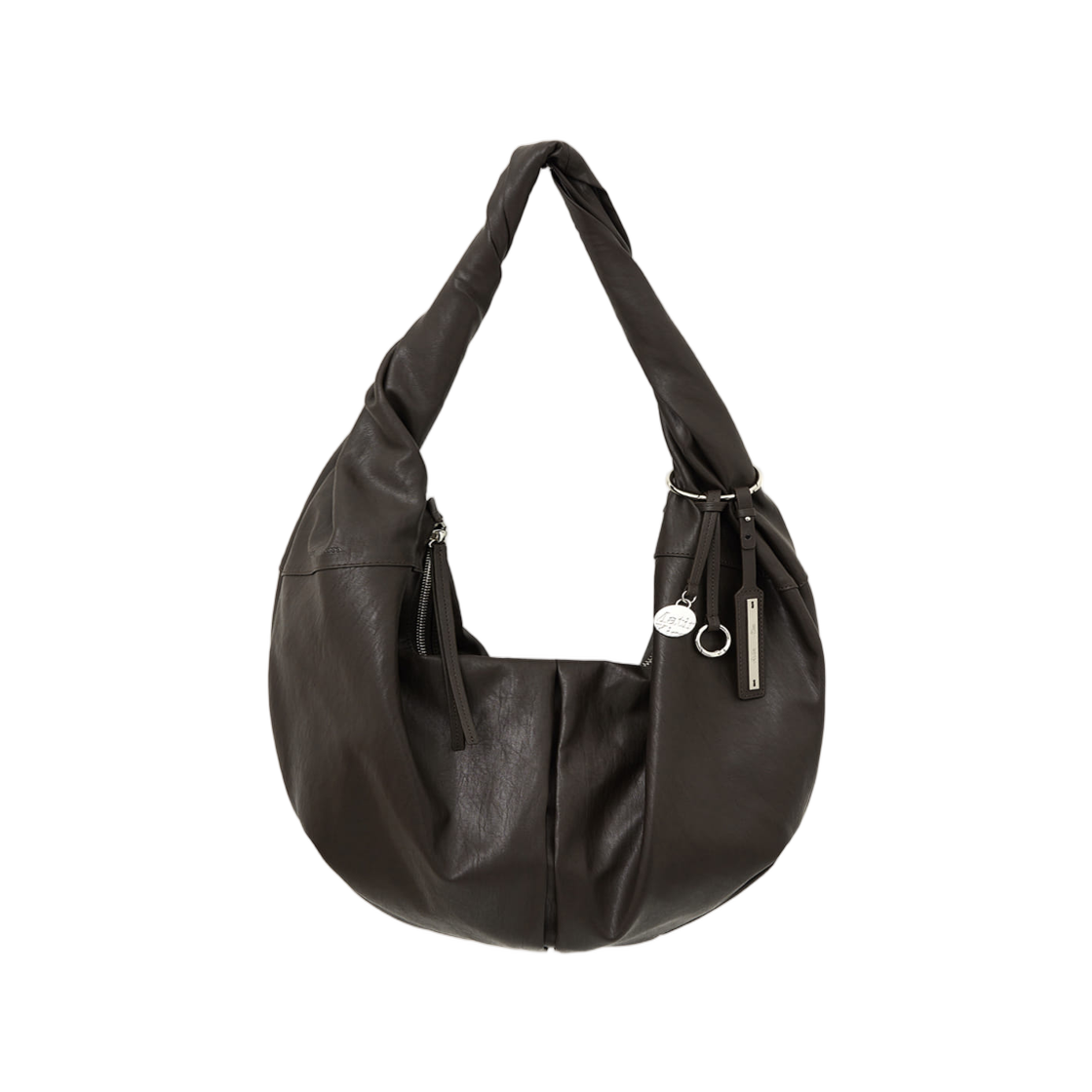 마뗑킴 트위스트 핸들 라지 호보백 다크 브라운(Matin Kim Twist Handle Large Hobo Bag In Dark Brown)