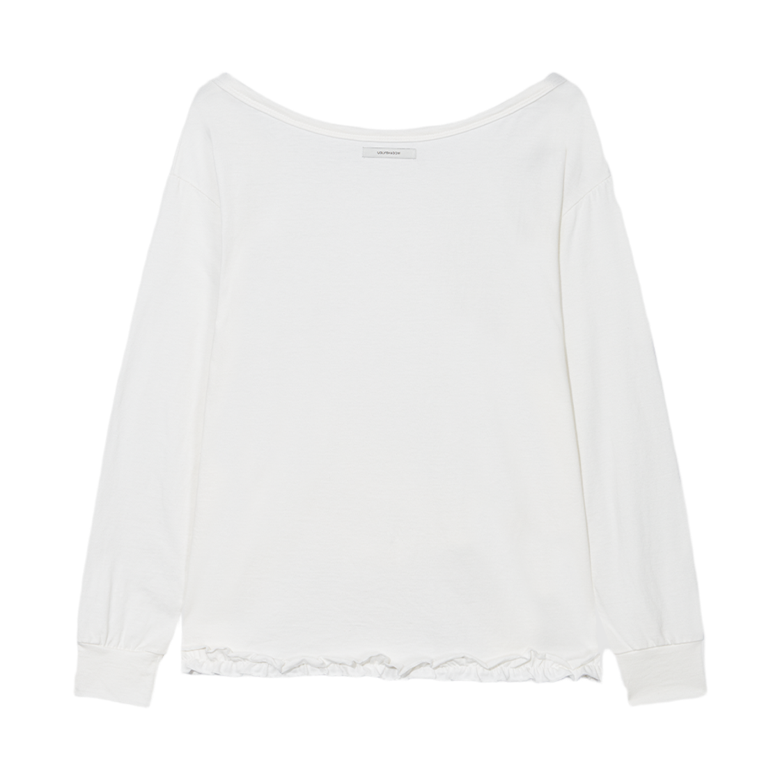 어글리쉐도우 버클 오프숄더 티셔츠 화이트(UGLYSHADOW Buckle Off-Shoulder T-Shirt White) - 2