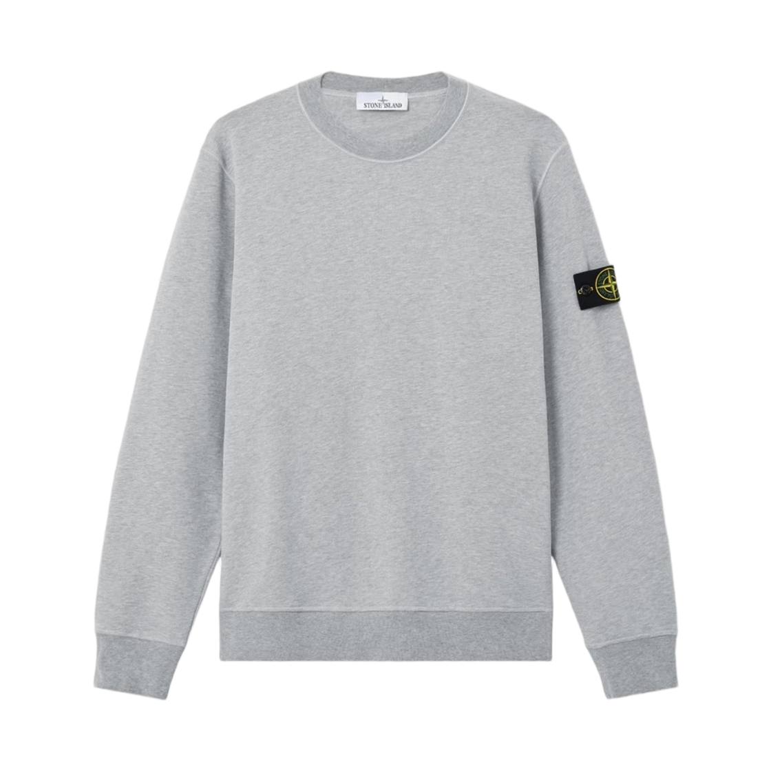 L1S1561000-60S0M51-V0M64 Stone Island 6100060 Organic Cotton Fleece Raglan Sleeves Regular Fit Crewneck Sweatshirt Dust Grey Melange - 26SS