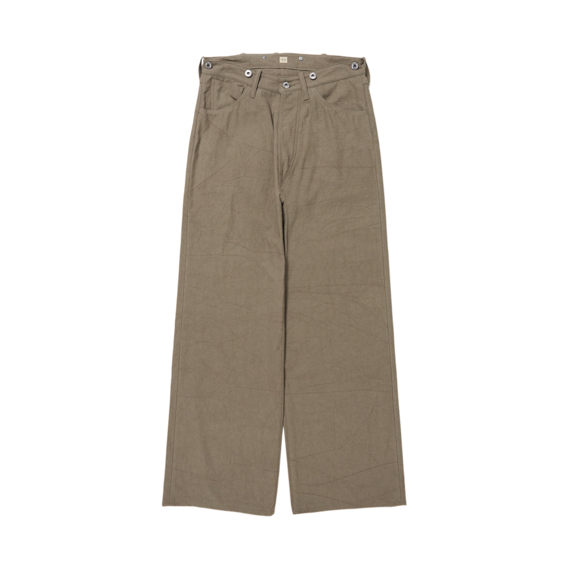 타이가 타카하시 로트 209 버클백 트라우저 베이지(Taiga Takahashi Lot.209 Buckle-Backed Trousers Beige)