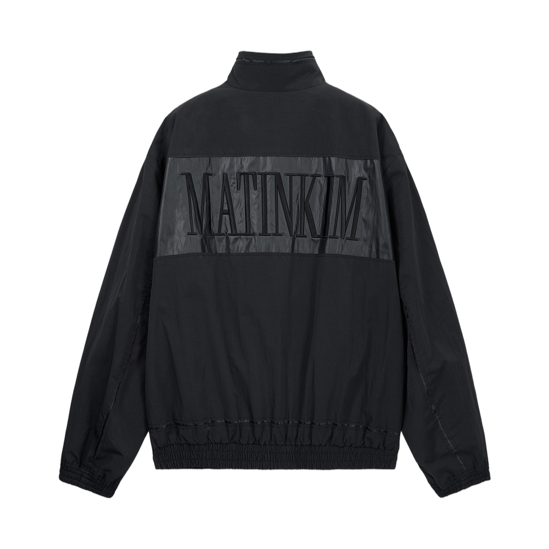 마뗑킴 자수 백 로고 점퍼 블랙(Matin Kim Embroidery Back Logo Jumper In Black) - 2