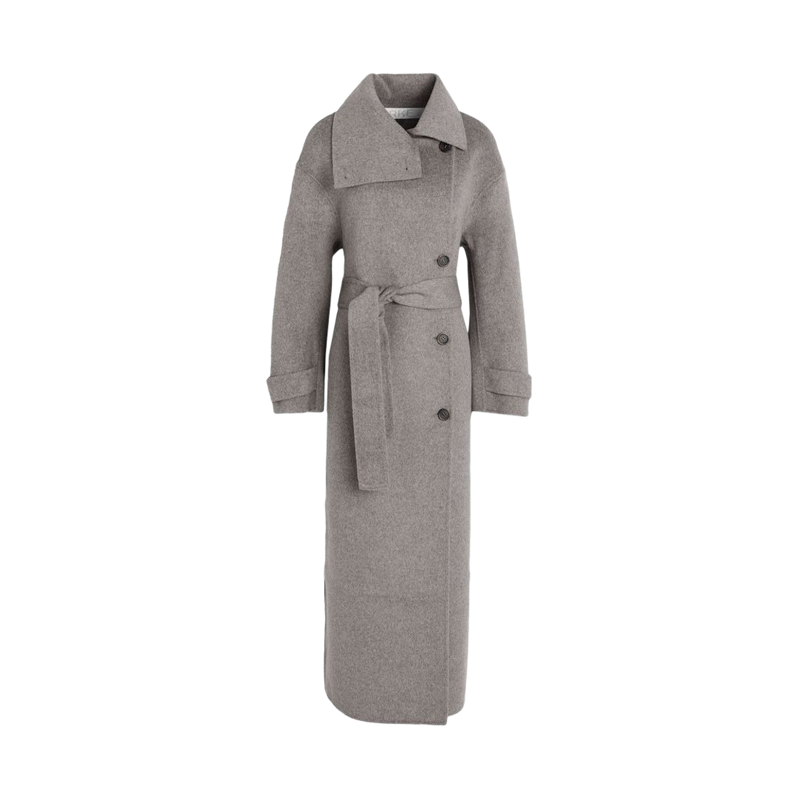 (W) 아르켓 더블 페이스 울 코트 그레이((W) Arket Double Face Wool Coat Grey)