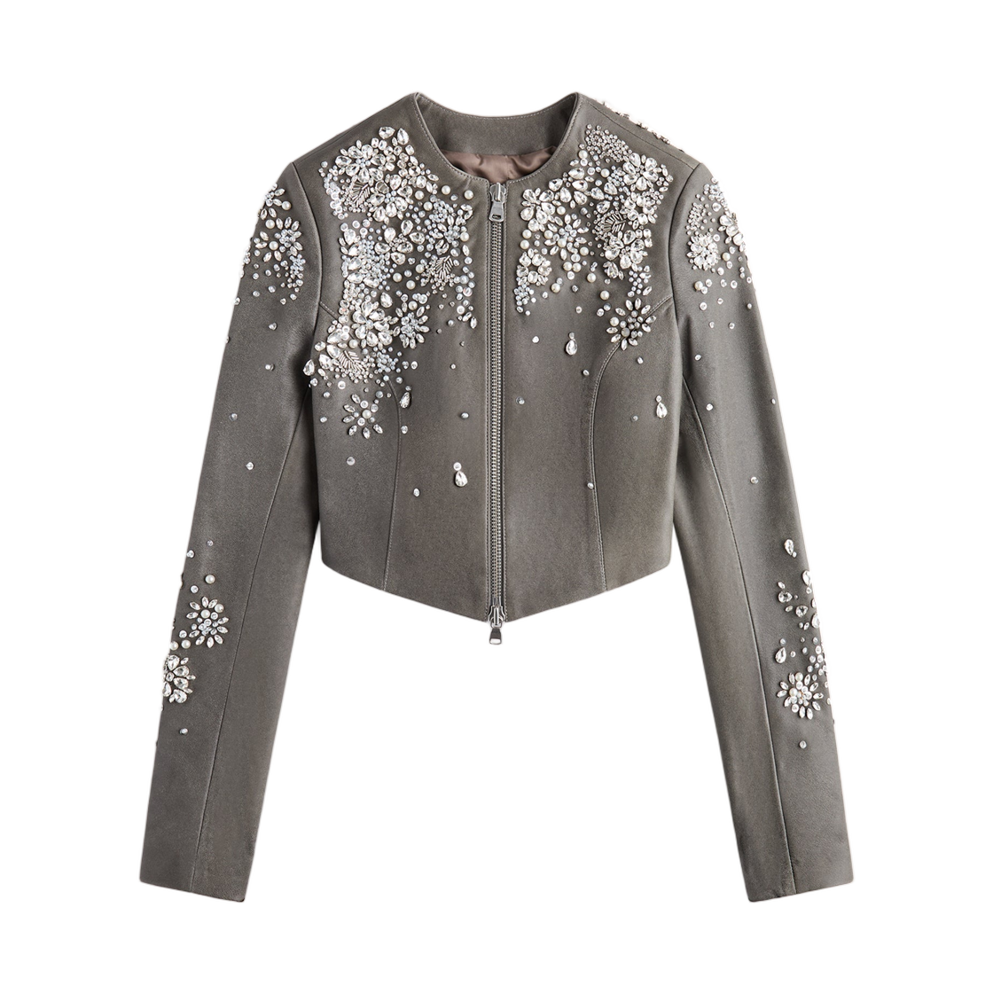 (W) 키스 포 리사 브레이 엠벨리시드 볼레로 자켓 틴((W) Kith for Lisa Brei Embellished Bolero Jacket Tin)