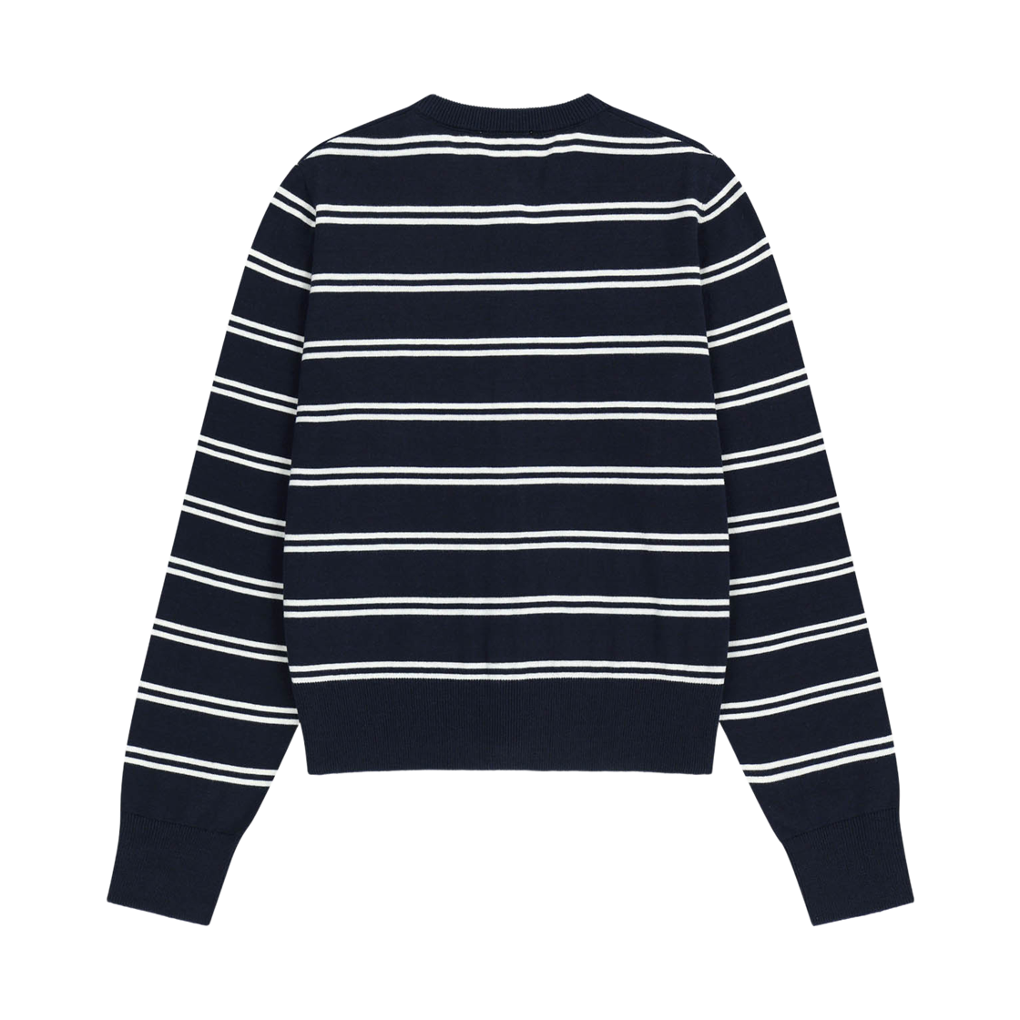 (W) 마리떼 프랑소와 저버 스트라이프 니트 가디건 네이비((W) Marithe Francois Girbaud Stripe Knit Cardigan Navy) - 2