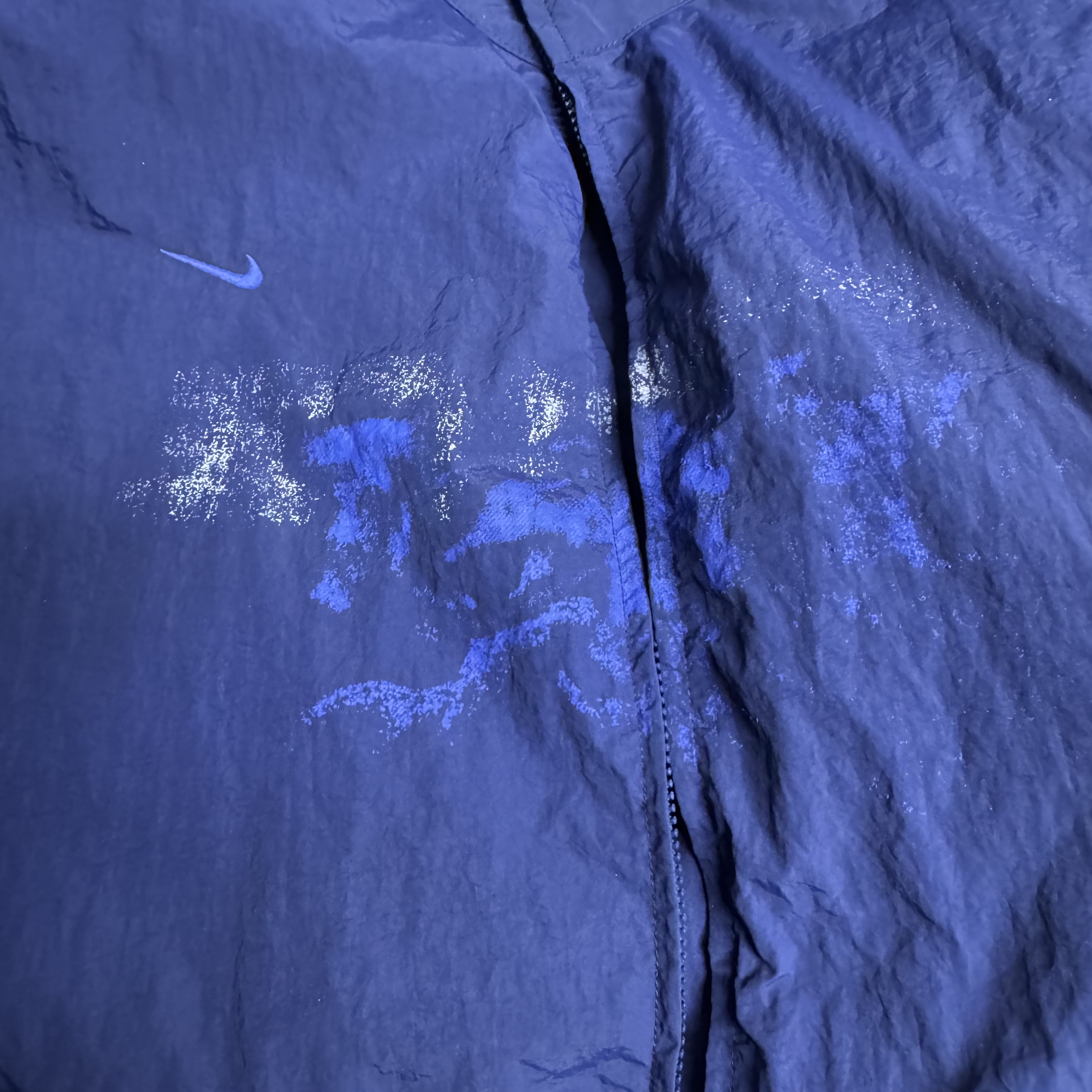 Travis Scott Cactus Jack x Fragment x Nike Tokyo Windbreaker Zip Jacket Navy 착용 스타일