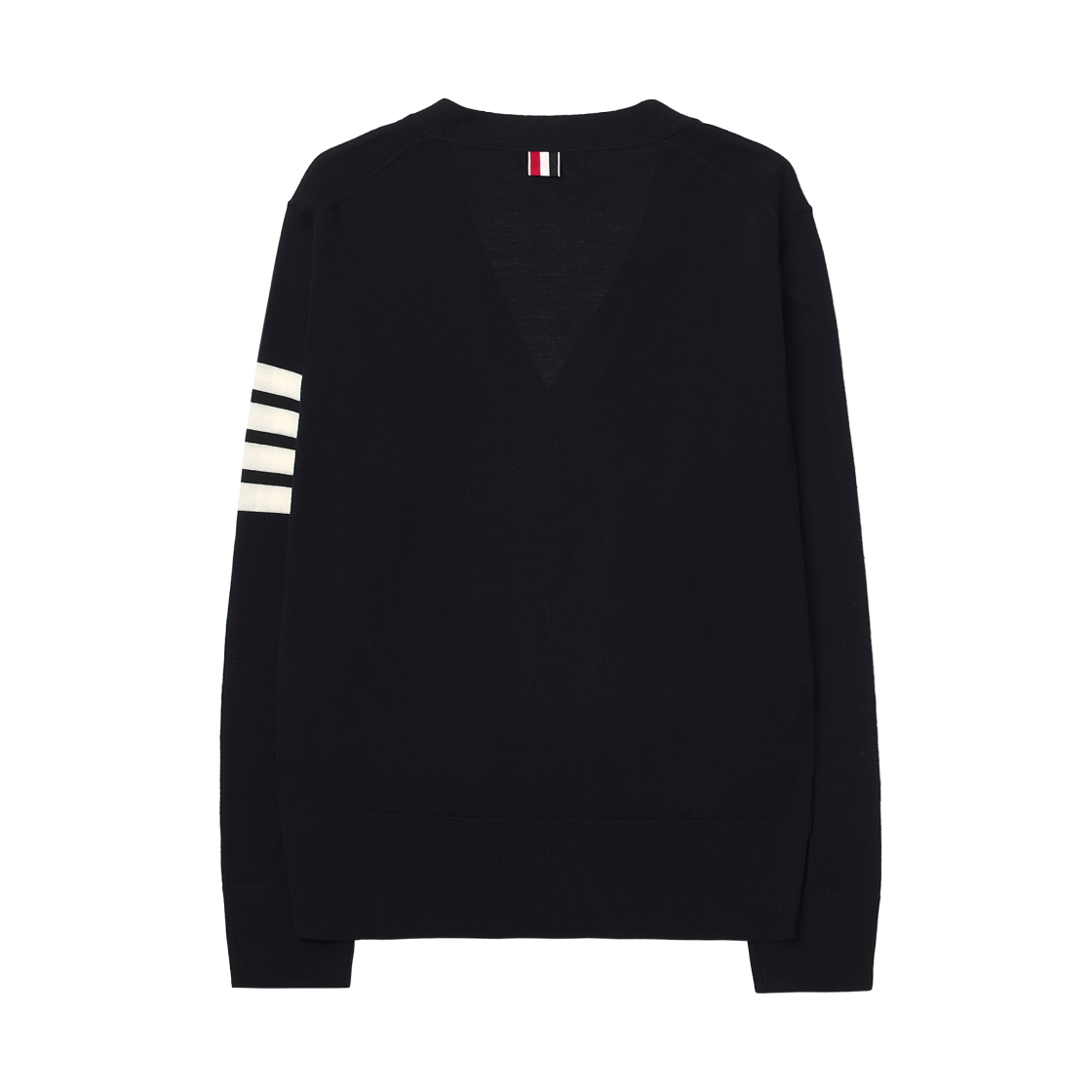 톰브라운 서스테이너블 파인 메리노 울 사선 클래식 가디건 네이비(Thom Browne Sustainable Fine Merino Wool 4-Bar Classic Cardigan Navy) - 2