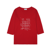 Sansan Gear Lattice T-Shirt Red