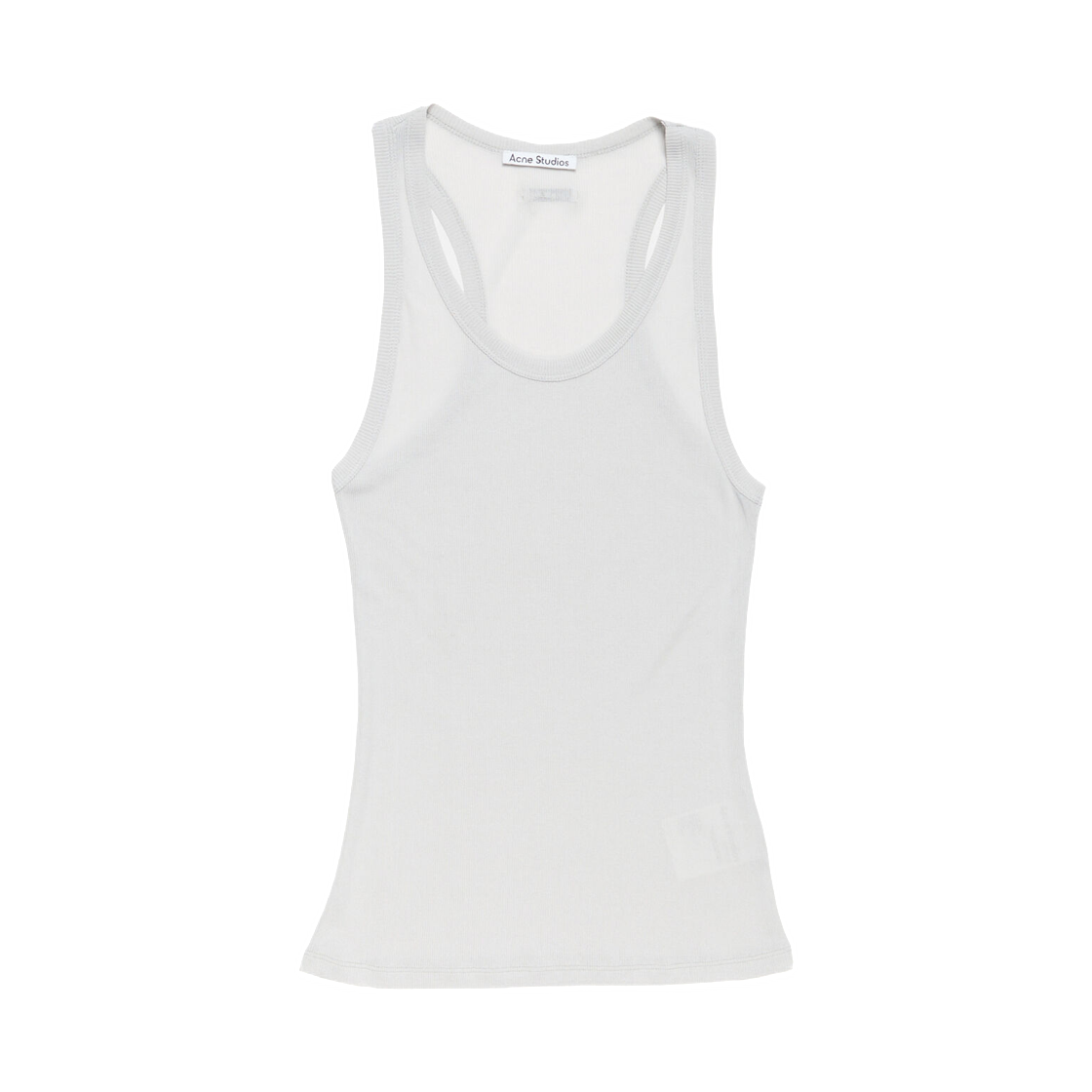 AL0532-AAB (W) Acne Studios Thin Ribbed Tank Top Light Grey