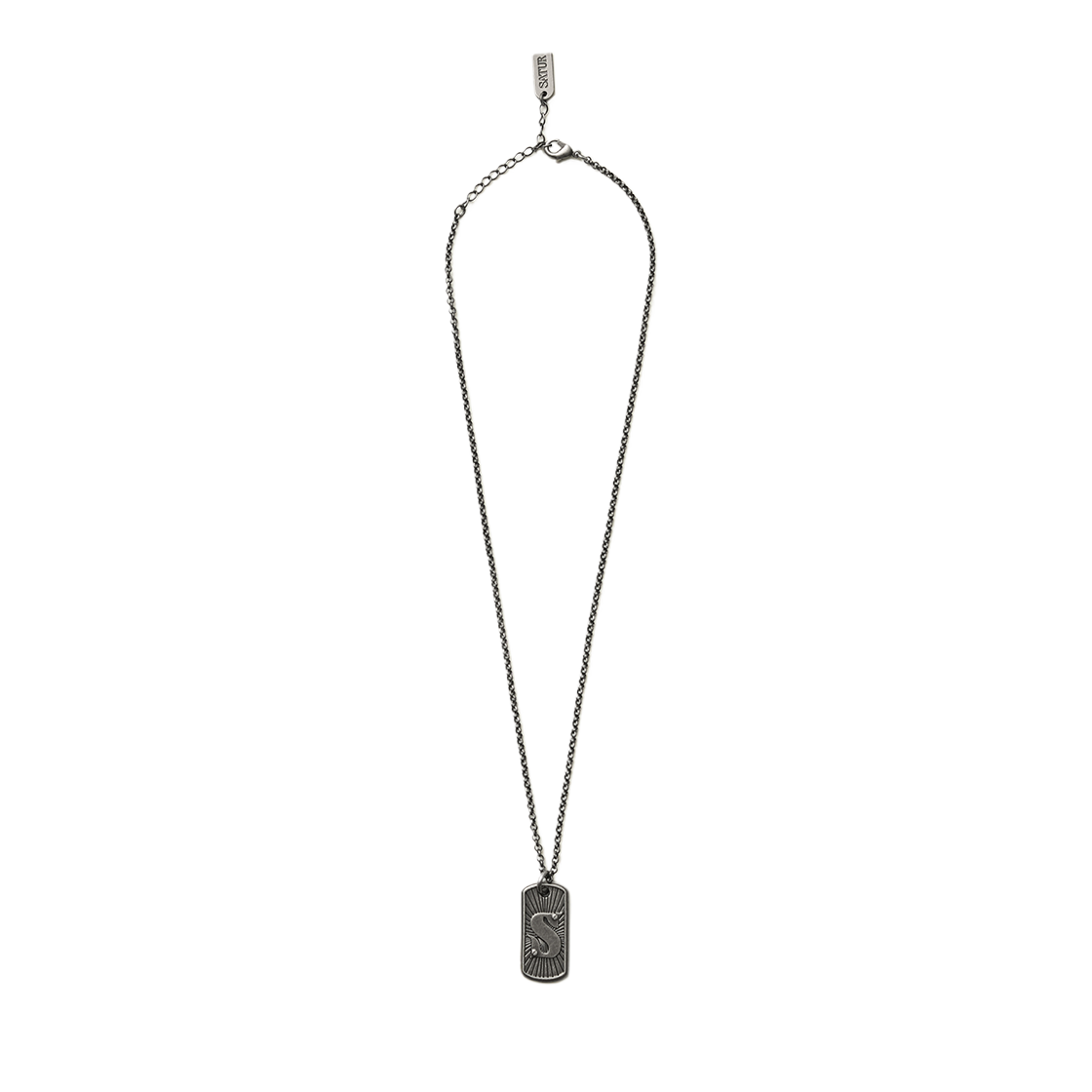 세터 S 로고 펜던트 목걸이 실버(SATUR S Logo Pendant Necklace Silver)
