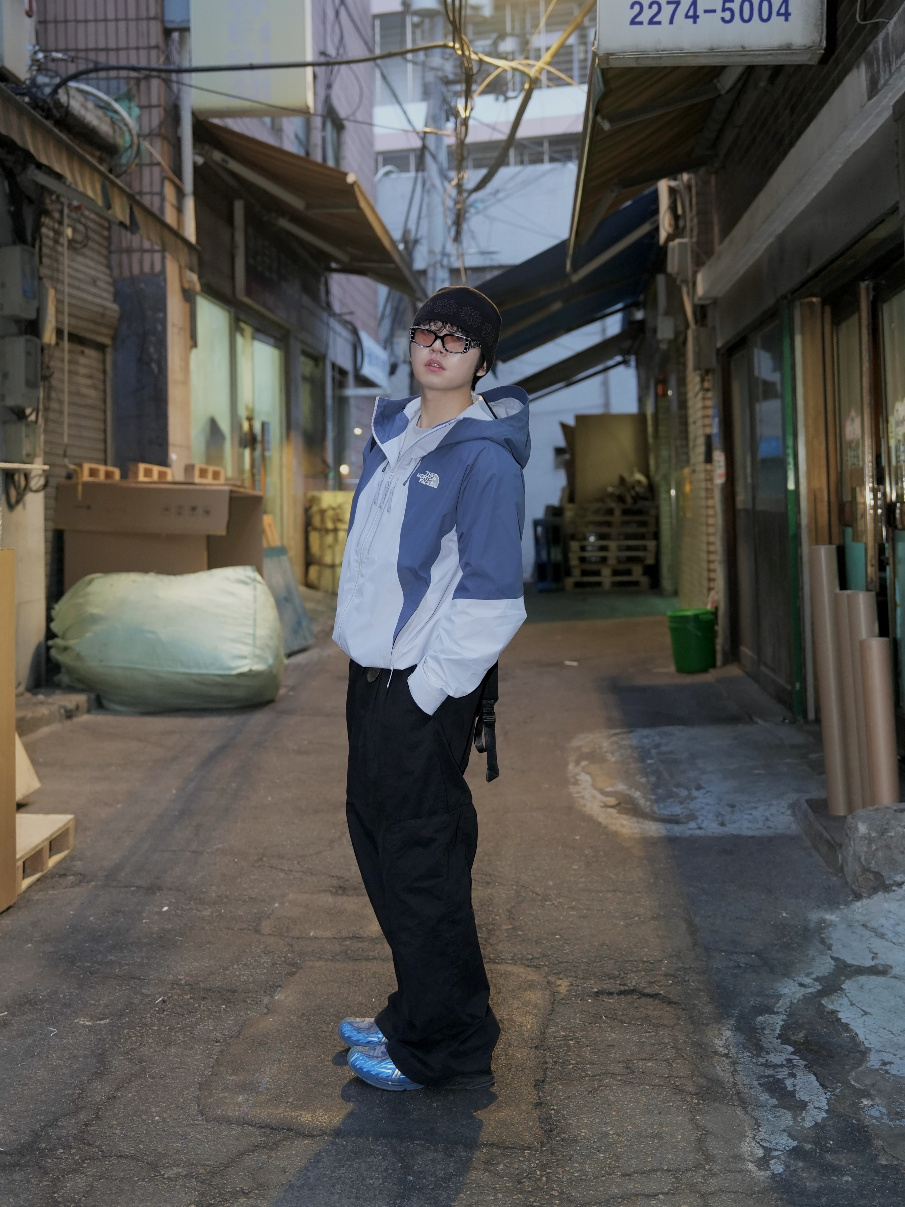 (W) Asics x Kiko Kostadinov Gel-Flammae Blue Ironclad 착용 스타일 - 7