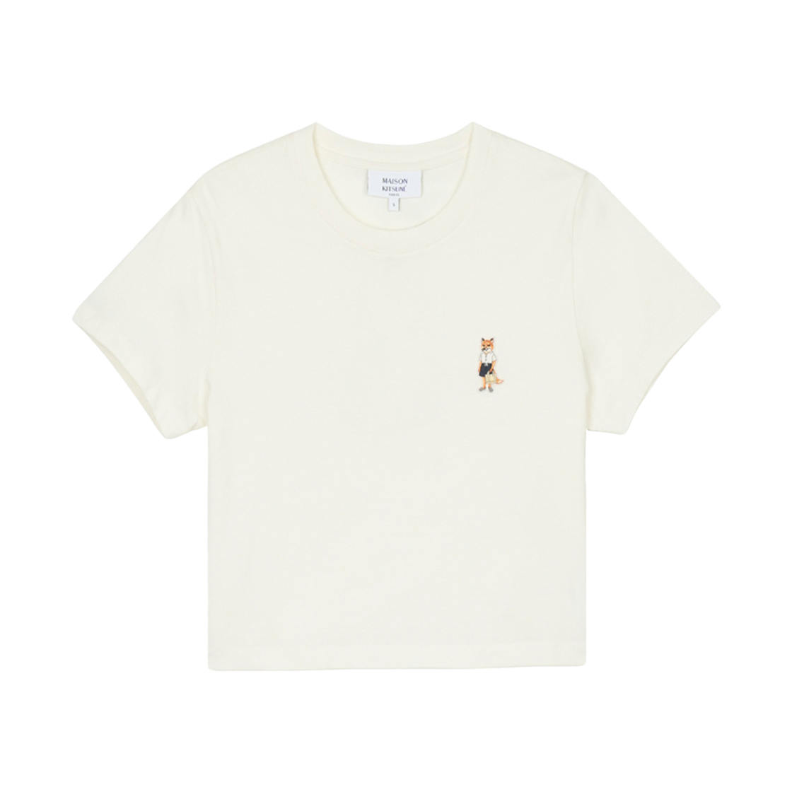 QW00113KJ7026-0443 [20% 쿠폰] (W) Maison Kitsune Dressed Fox Baby T-Shirt Dove