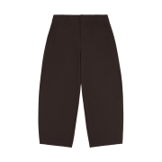 (W) Uniqlo Jersey Barrel Leg Pants Dark Brown
