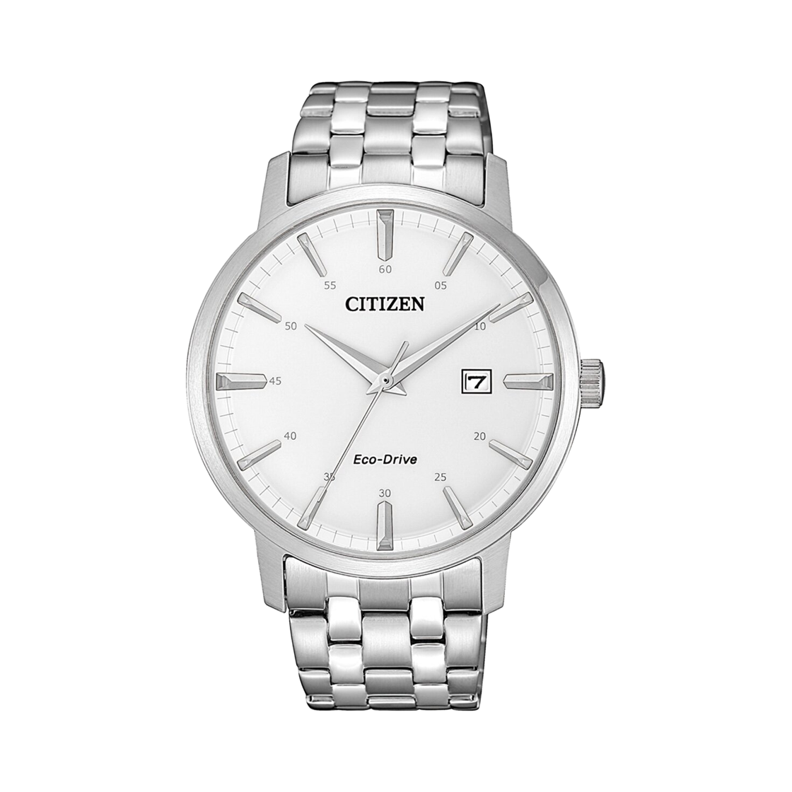 시티즌 에코드라이브 40mm 스테인리스 스틸 화이트 실버(Citizen Eco-Drive 40mm Stainless Steel White Silver)