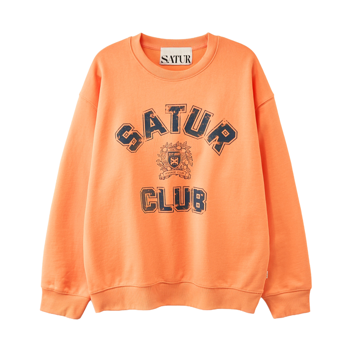 세터 크레스트 심볼 스웨트셔츠 오렌지(SATUR Crest Symbol Sweatshirt Orange)