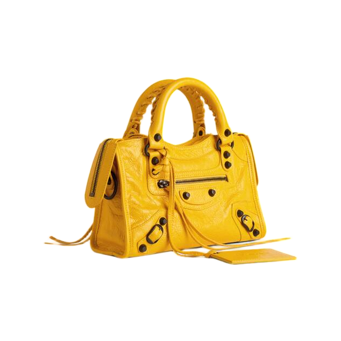발렌시아가 르 시티 백 미니 마지 옐로우(Balenciaga Le City Bag Mini In Marge Yellow) - 2