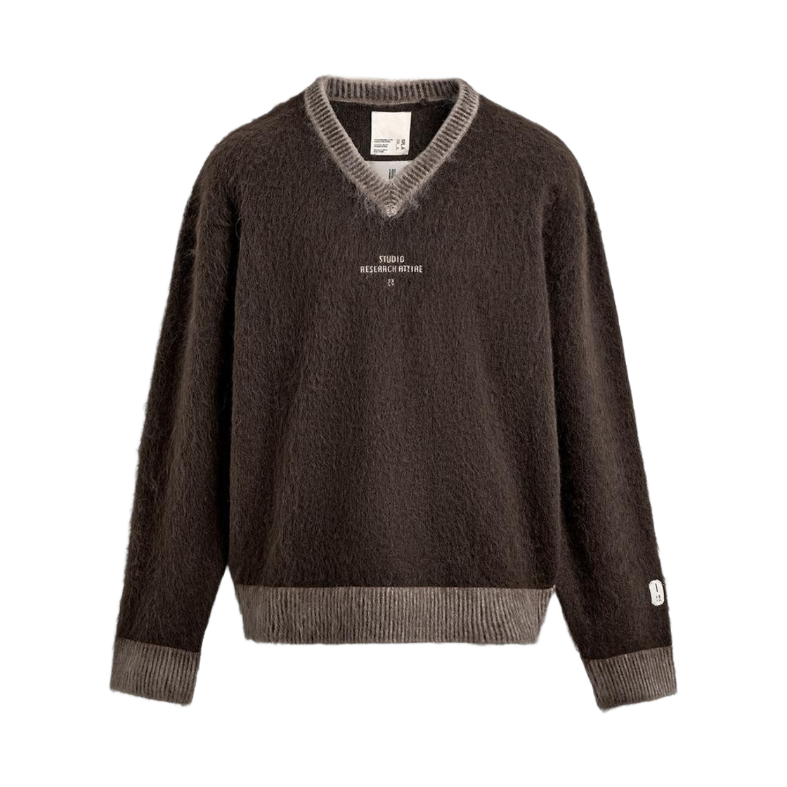 자라 x SR_A 콘트라스트 텍스쳐드 스웨터 브라운(Zara x SR_A Contrast Textured Sweater Brown) - 1