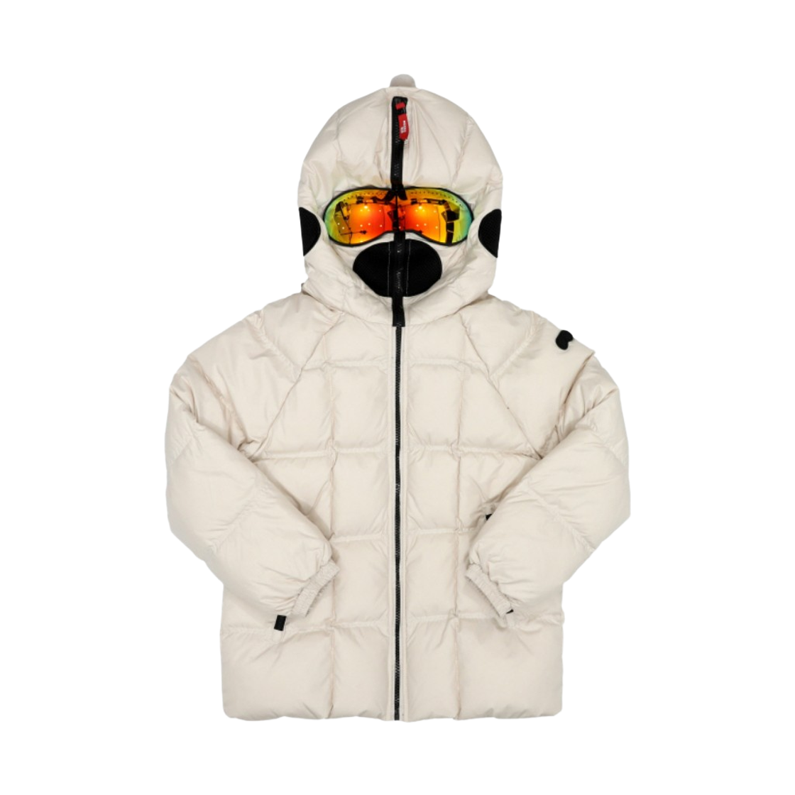 (키즈) AI 라이더스 나일론 고글 패딩 자켓 크리스탈 그레이((Kids) AI Riders Nylon Goggle Padded Jacket Crystal Grey)