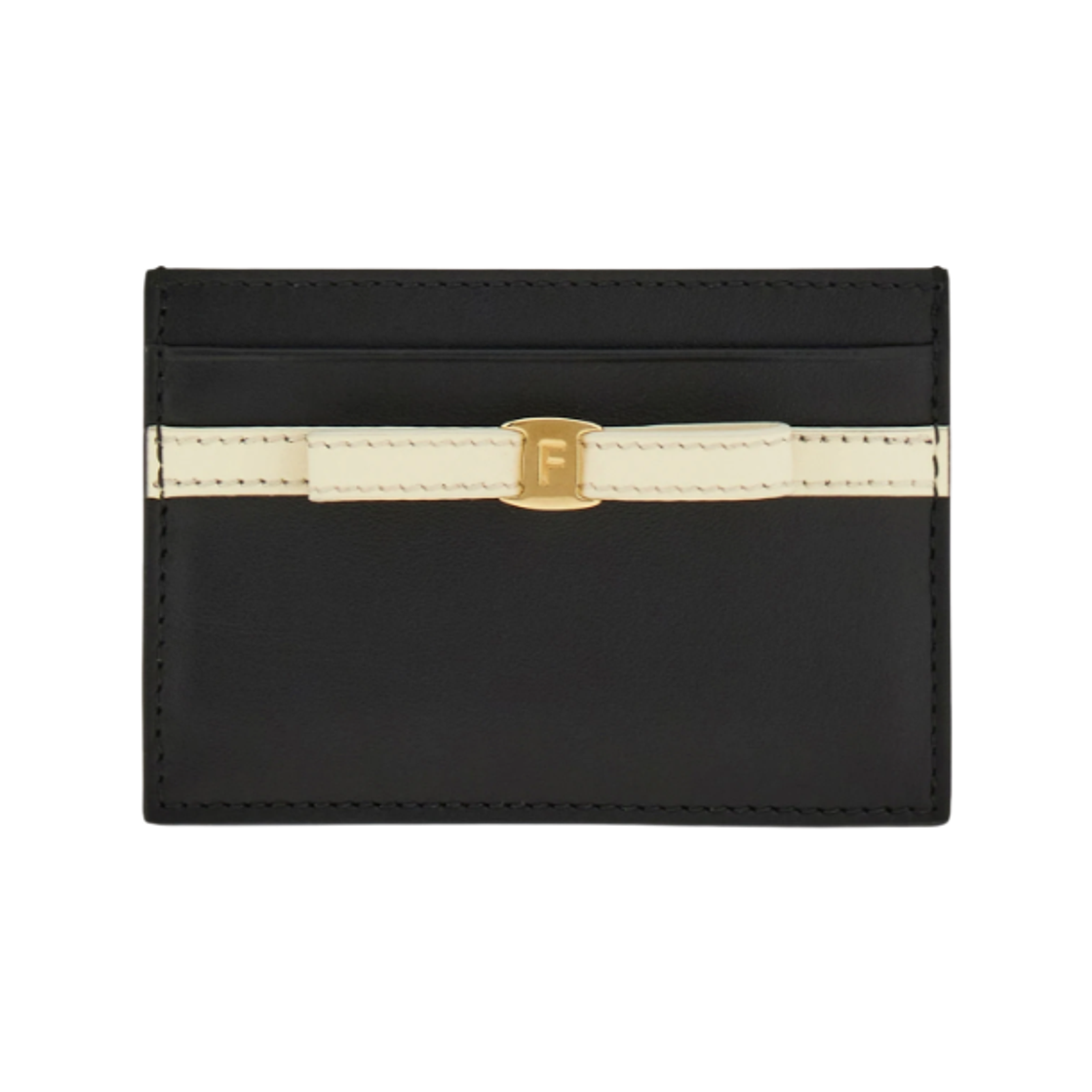페라가모 미니 보우 크레딧 카드 홀더 블랙 마스카포네(Ferragamo Mini Bow Credit Card Holder Black Mascarpone)