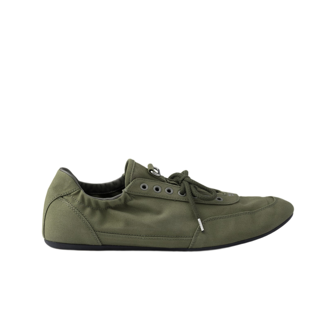 2EG506-M8M-F0161 Prada Collapse Canvas Sneakers Military Green