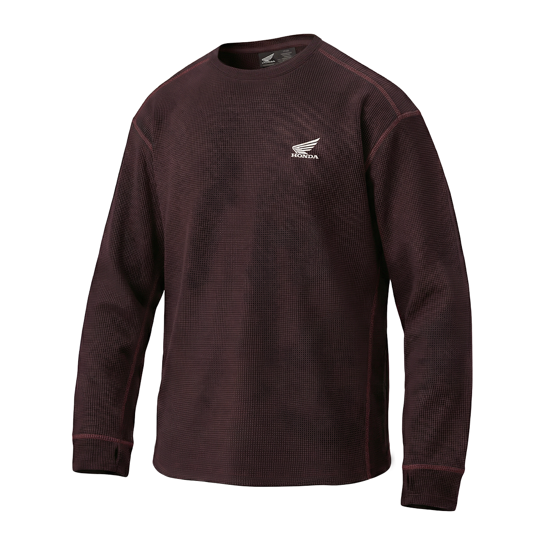혼다 H-Tech 와플 롱슬리브 버건디(Honda H-Tech Waffle Long Sleeve Burgundy) - 1