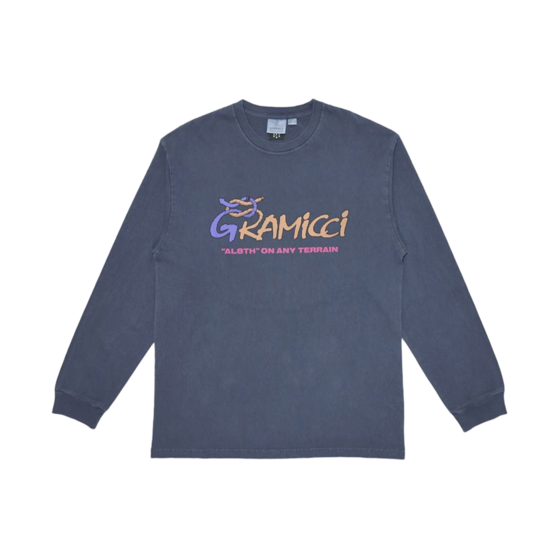 그라미치 x 얼웨이스 Al8th 그래픽 롱슬리브 티셔츠 블루(Gramicci x Alwayth Al8th Graphic L/S T-Shirt Blue)