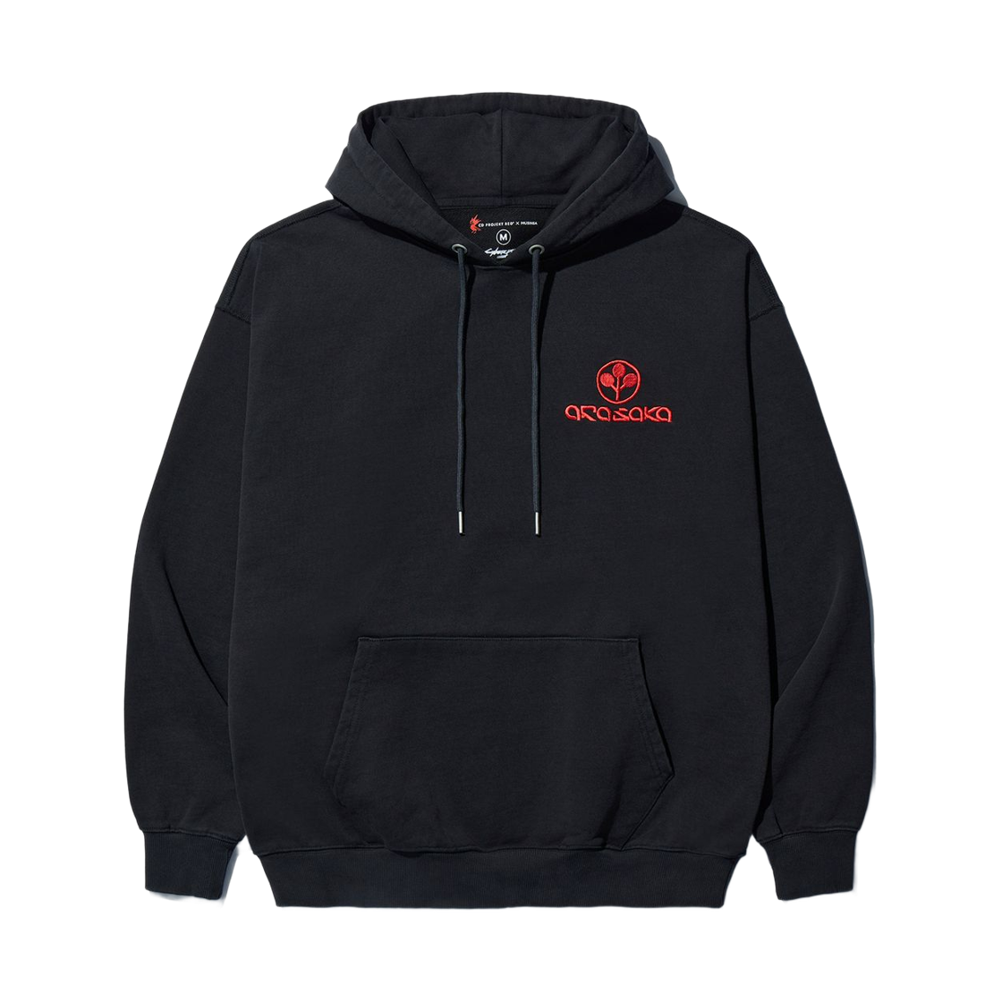 사이버펑크: 엣지러너 x 무신사 아라사카 후드 블랙(Cyberpunk: Edgerunners x Musinsa Arasaka Hoodie Black)