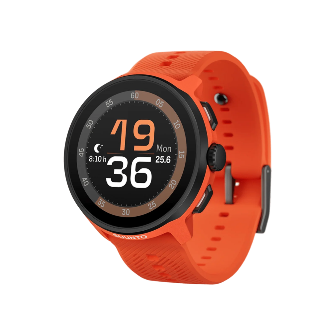 순토 런 코랄 오렌지 실리콘 스트랩(SUUNTO RUN Coral Orange Silicone Strap)