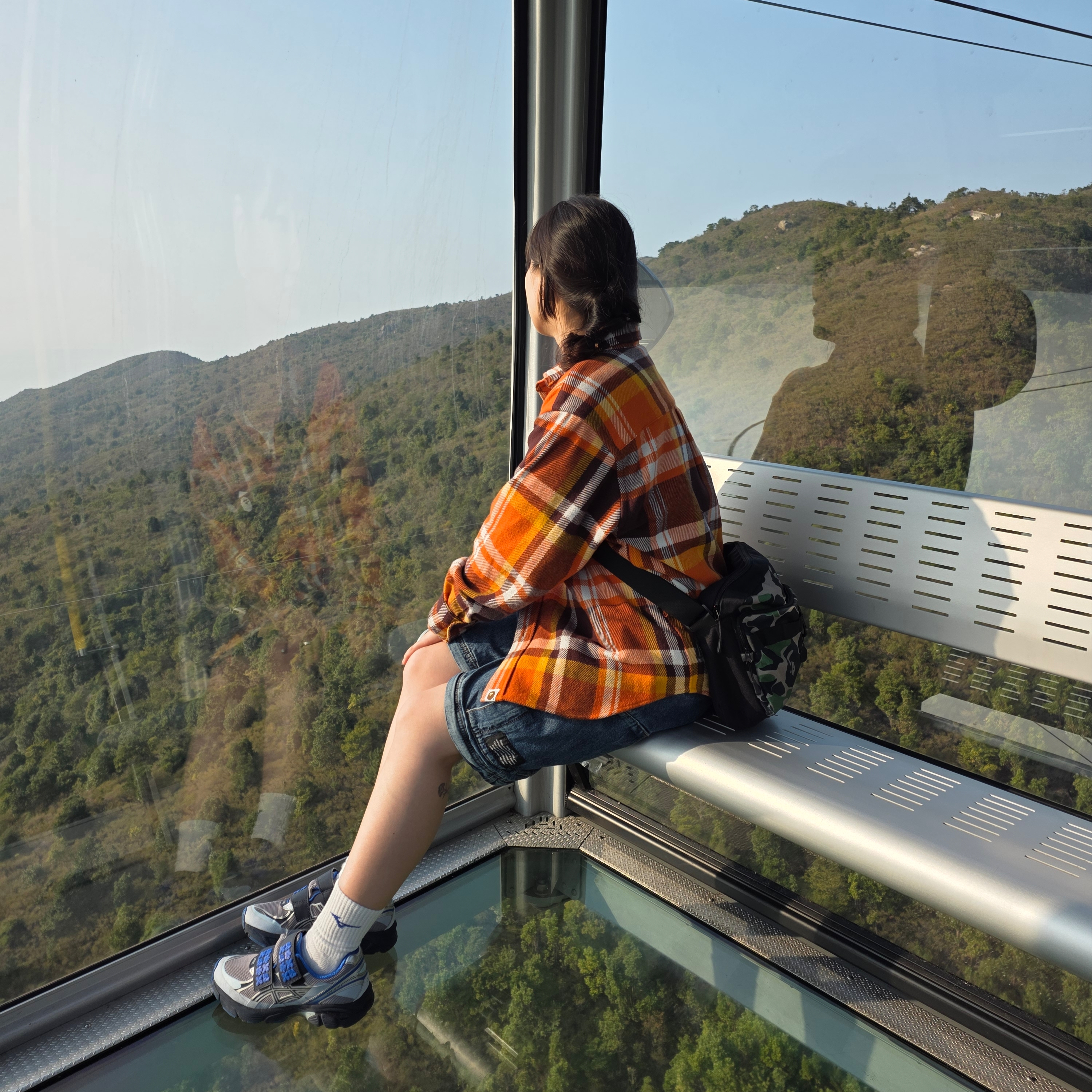 BAPE Check Relaxed Fit Shirt Orange, BAPE Check Relaxed Fit Shirt Blue 착용 스타일 - 5