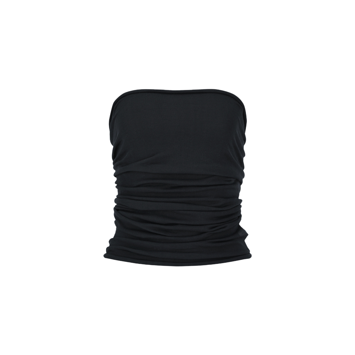 아모멘토 우먼 홀가먼트 니트 시어 반도 차콜 - 26SS(Amomento Women Wholegarment Knit Sheer Bandeau Charcoal - 26SS)
