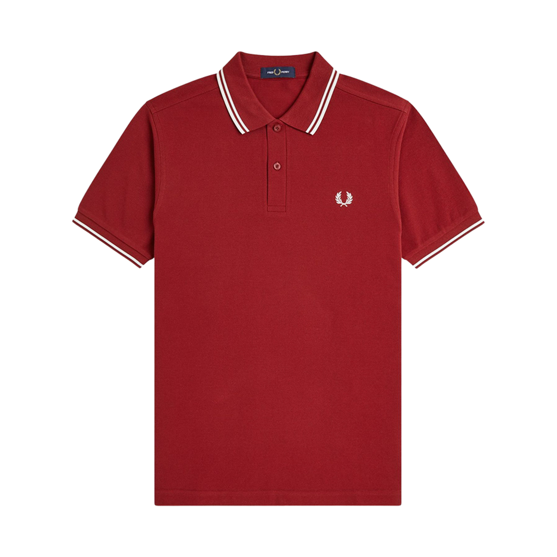 프레드페리 M3600 트윈 팁 프레드페리 셔츠 번트레드 스노우화이트(Fred Perry Twin Tipped Fred Perry Shirt Burnt Red Snow White)