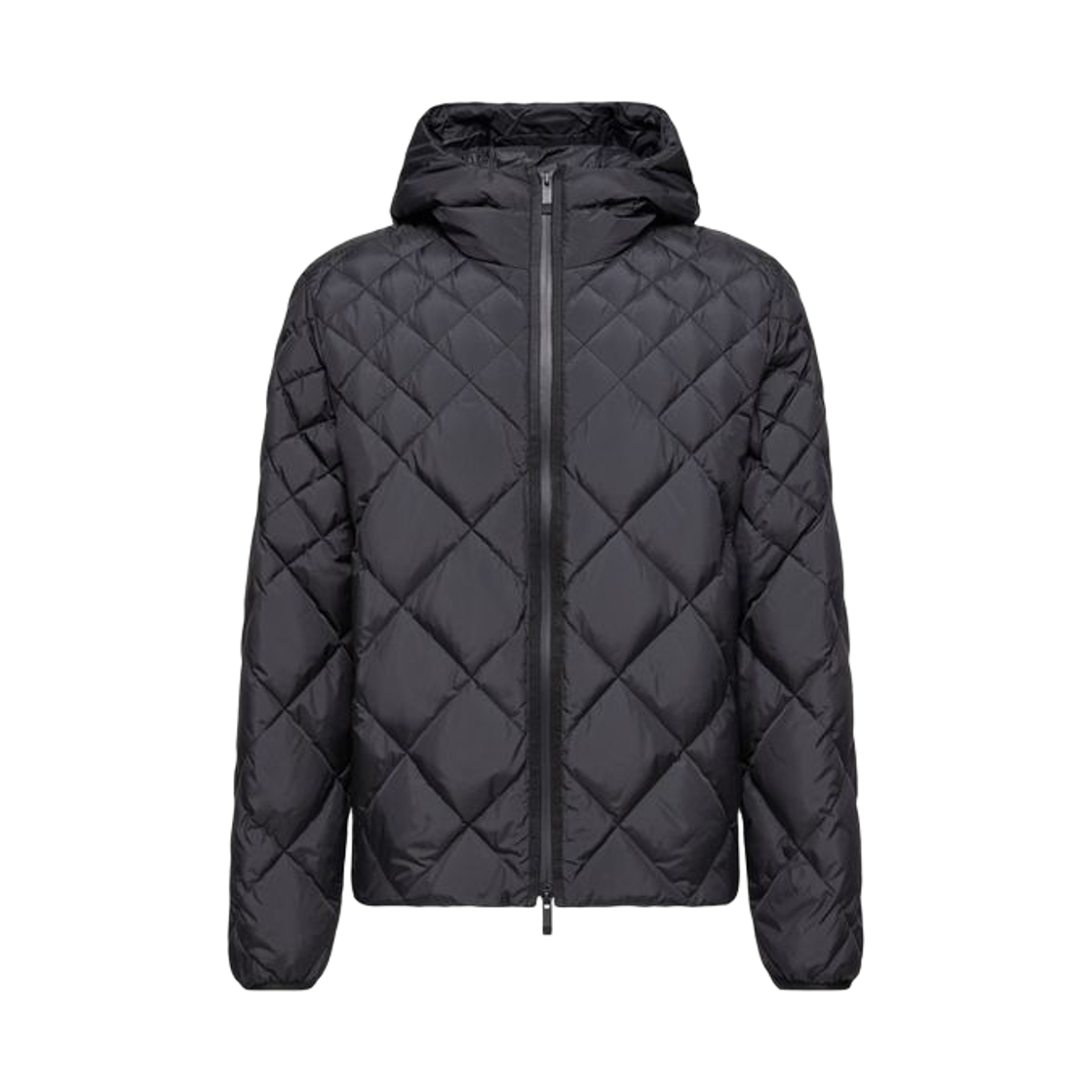 L1-091-1A00031-597U5-999 Moncler Merak Geometric Quilted Hooded Short Down Jacket Black - 26SS