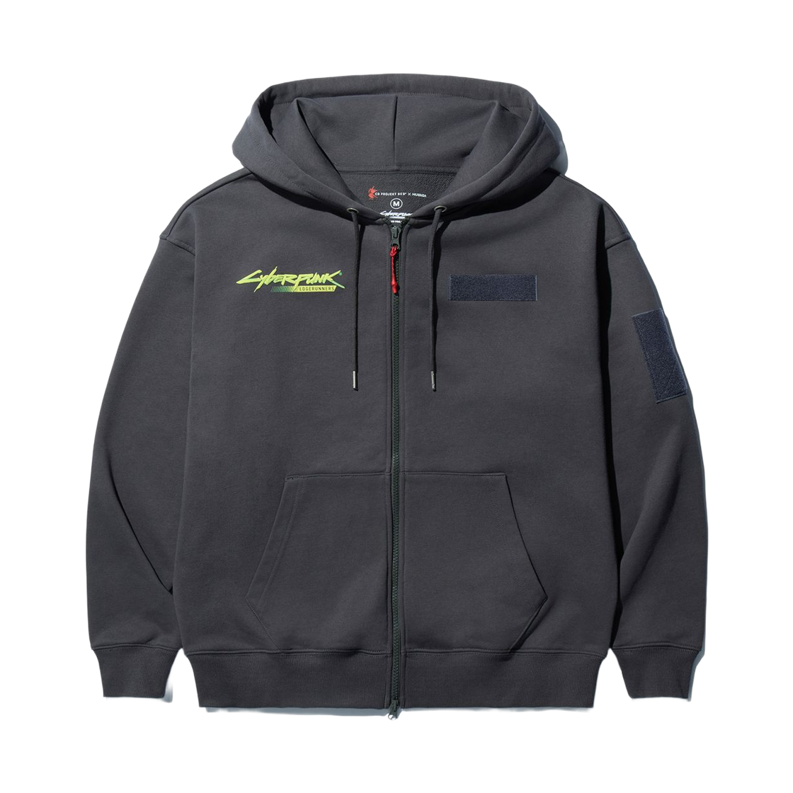 사이버펑크: 엣지러너 x 무신사 택티컬 집업 후드 차콜(Cyberpunk: Edgerunners x Musinsa Tactical Zip-up Hoodie Charchol)