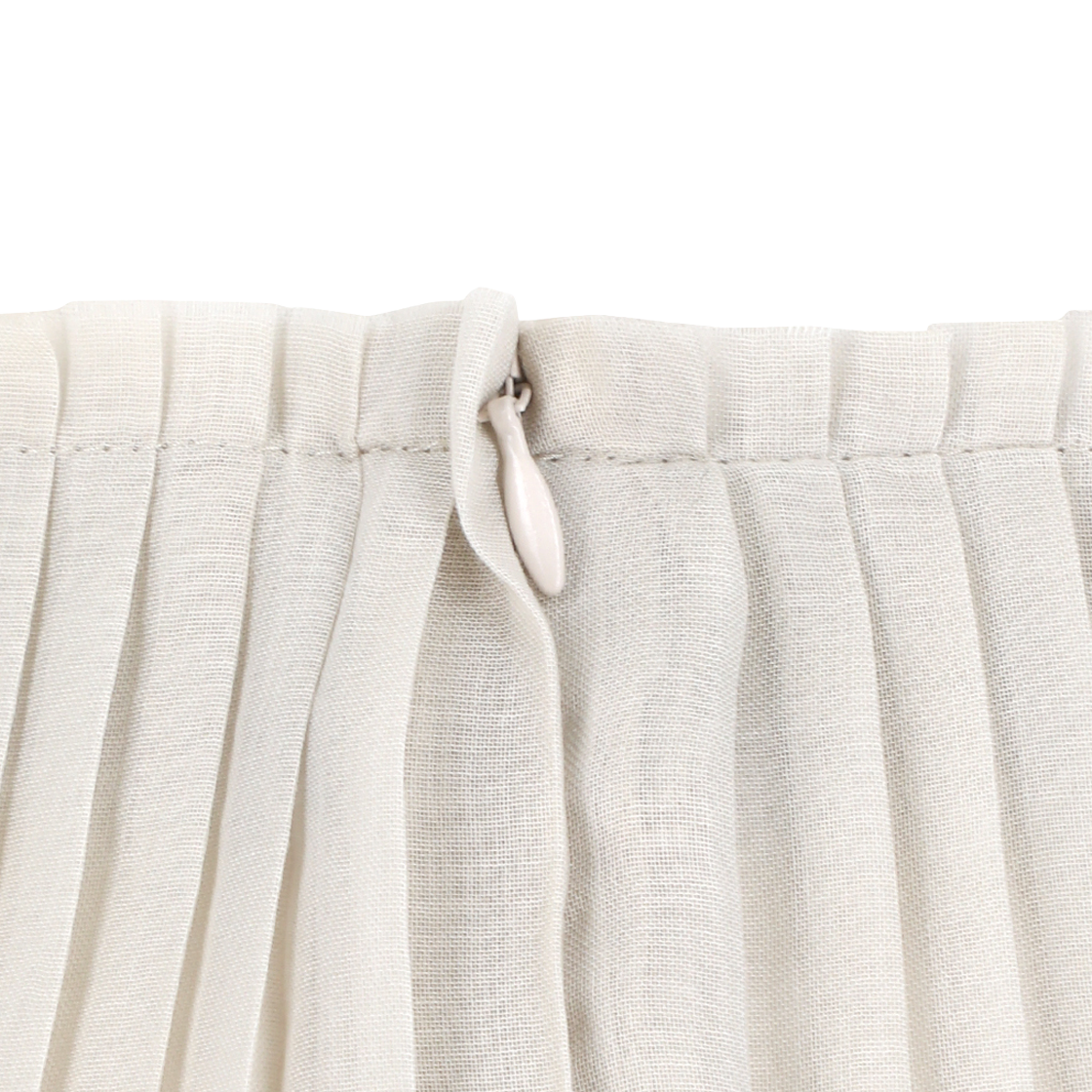 아모멘토 우먼 플리츠 미디 스커트 베이지 - 26SS(Amomento Women Pleated Midi Skirt Beige - 26SS) - 5