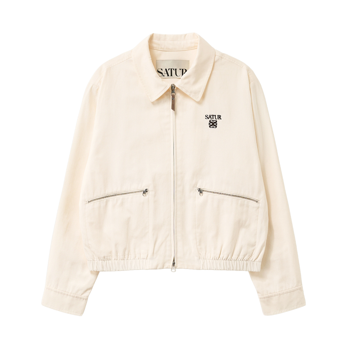 세터 우먼 마론 칼라 블루종 자켓 크림(SATUR W Maron Collar Blouson Jacket Cream)
