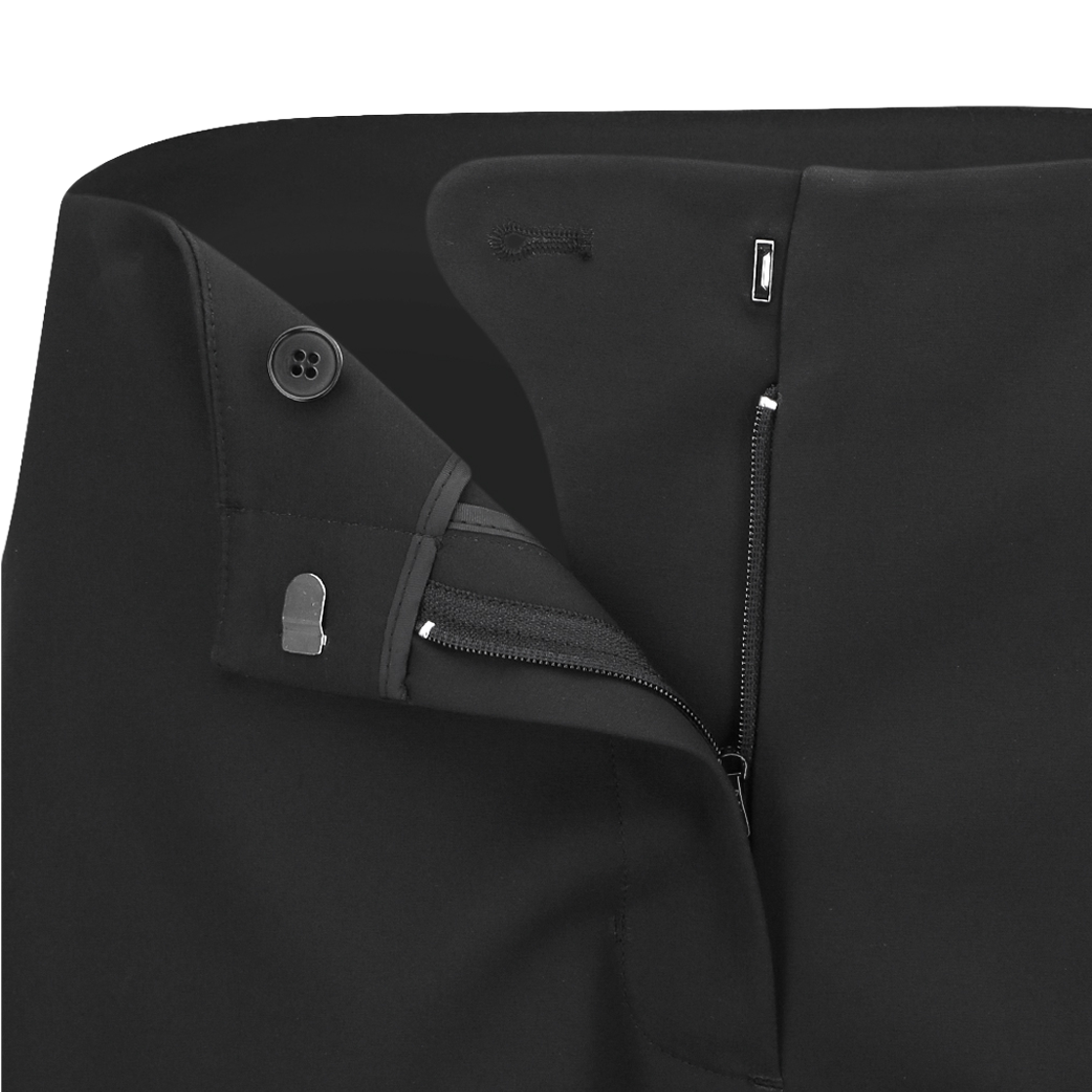 아모멘토 우먼 커브드 카프리 팬츠 블랙 - 26SS(Amomento Women Curved Capri Pants Black - 26SS) - 3