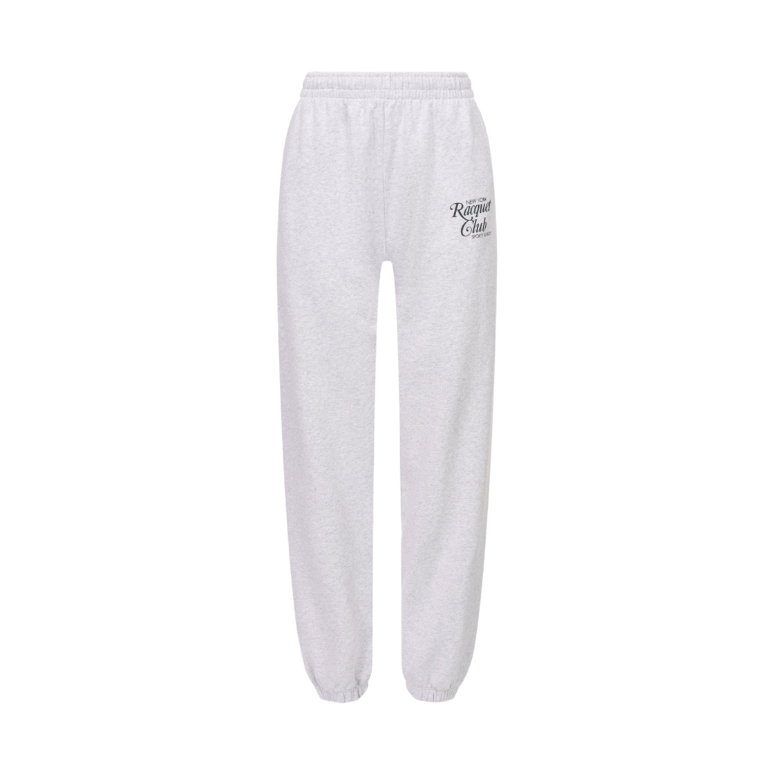 스포티 앤 리치 로고 스웨트팬츠 헤더 그레이(Sporty & Rich Logo Sweatpants Heather Grey)