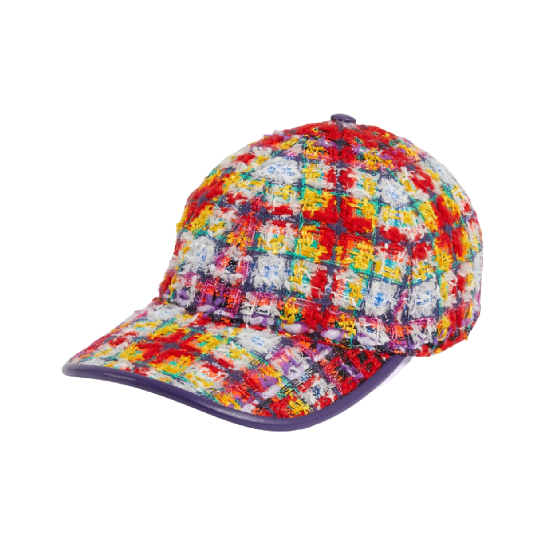 구찌 트위드 체크 볼캡 멀티컬러(Gucci Tweed Check Ball Cap Multicolor)