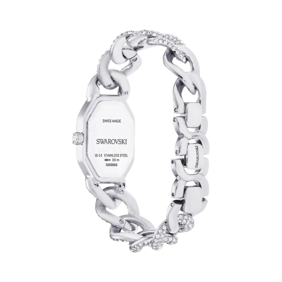 (W) 스와로브스키 덱스테라 체인 워치 20mm 실버 크리스탈((W) Swarovski Dextera Chain Watch 20mm Silver Crystal) - 2