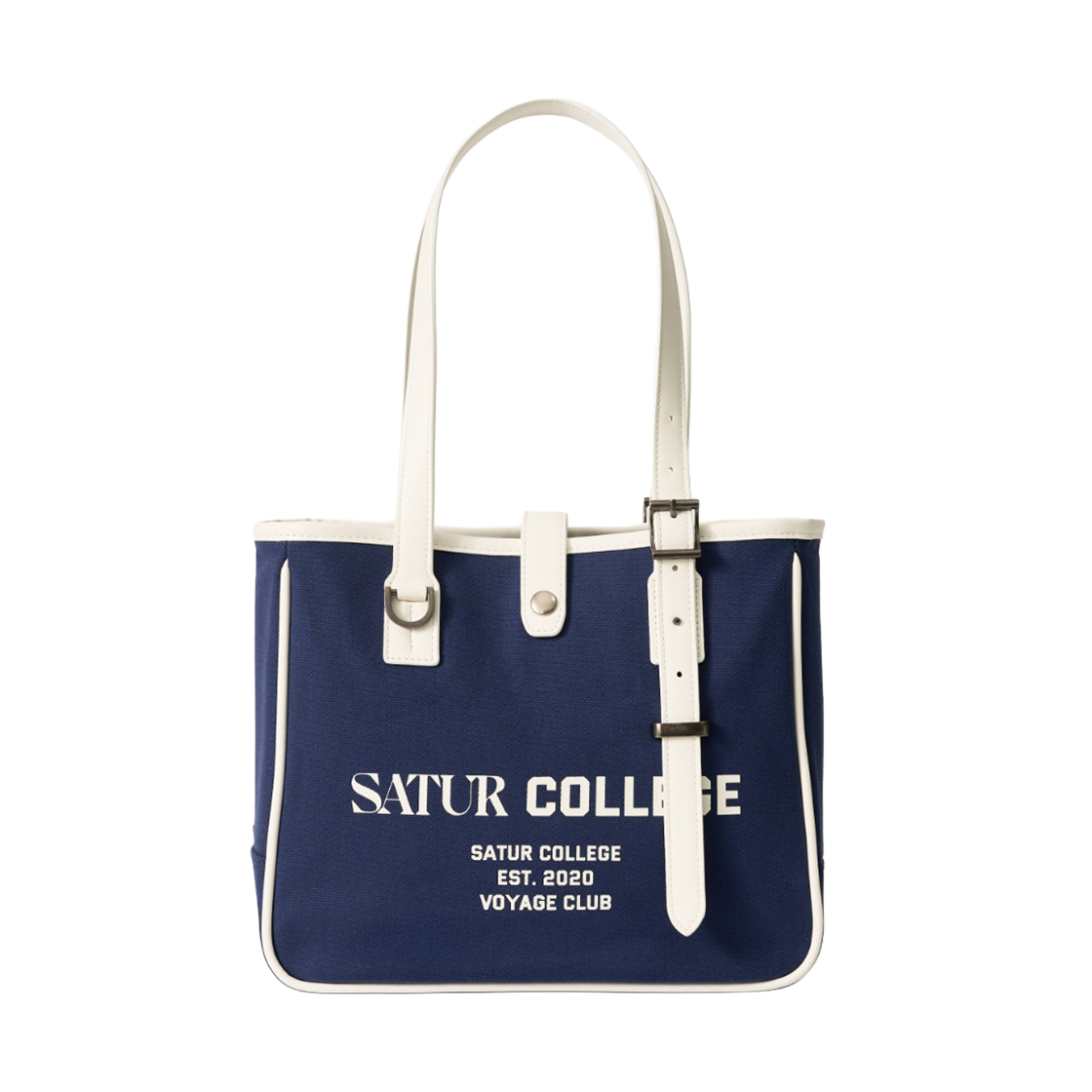 세터 클래식 버클 토트 백 네이비(SATUR Classic Buckle Tote Bag Navy)