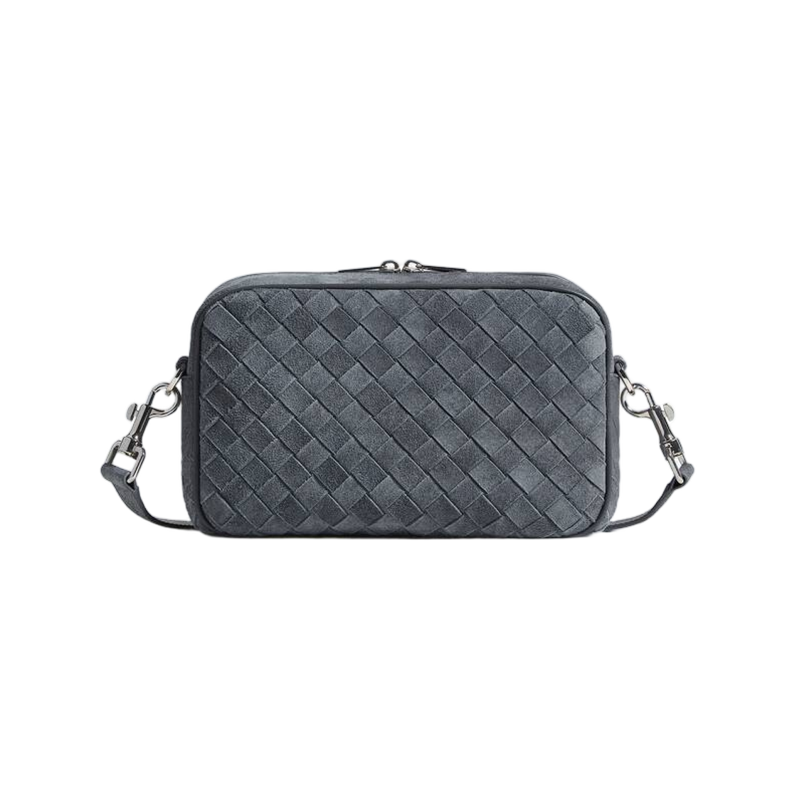 755923V6FQ24547 Bottega Veneta Small Intrecciato Camera Bag Cloudy Indigo Gravel