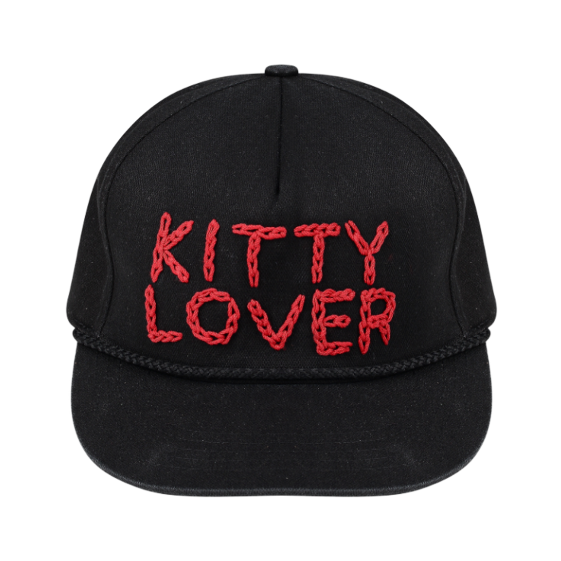 베이컨트 아카이브 러버 시리즈 핸드 스티치 캡 블랙(Vacant Archive Lover Series Hand Stitch Cap Black)
