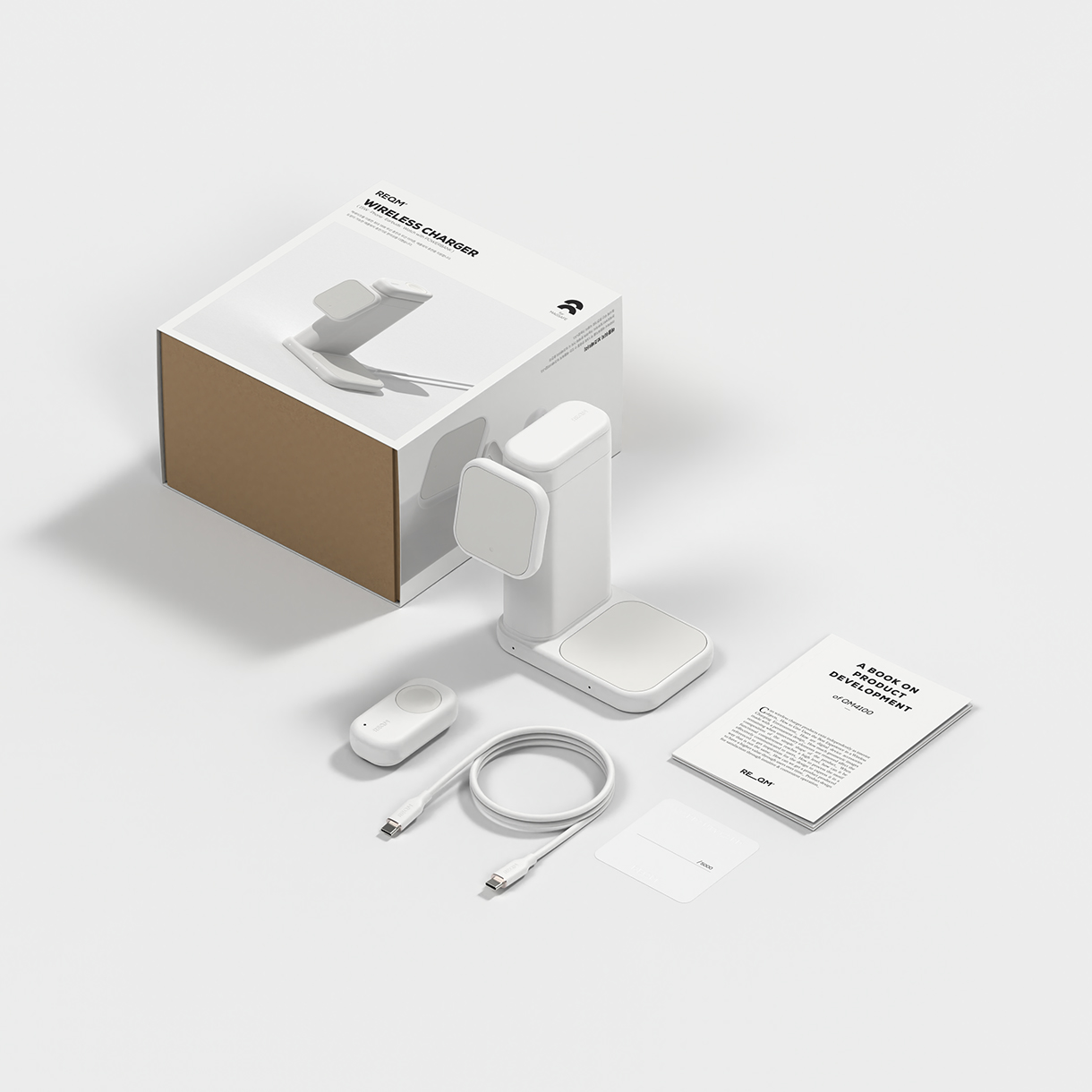 리큐엠 맥큐 3in1 맥세이프 고속 무선 충전기 QM4100(REQM 3IN1 Magsafe Fast Multi Wireless Charging objet QM4100) - 6