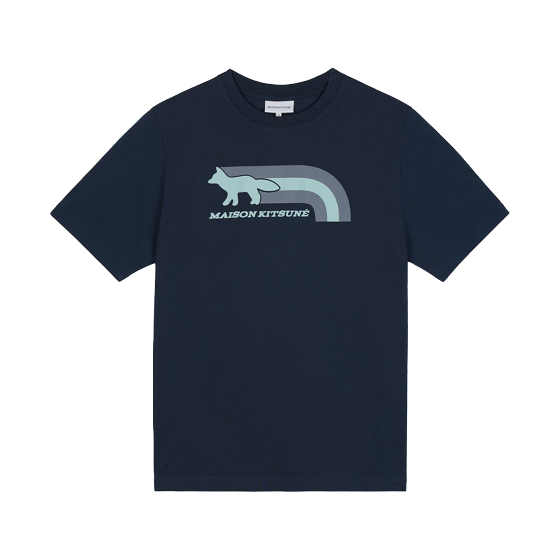 MM00113KJ0118-P492 [20% 쿠폰] Maison Kitsune Flash Fox Comfort T-Shirt Deep Navy