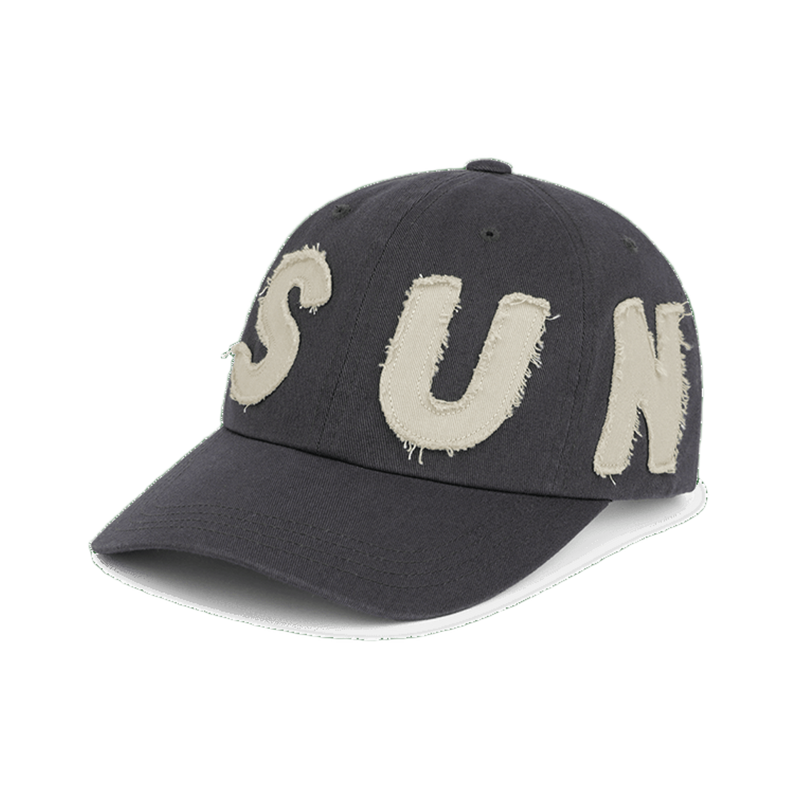 SLCO0WHWBC02CH [트리플적립]SUNLOVE Cut Off Capital Cap Charcoal