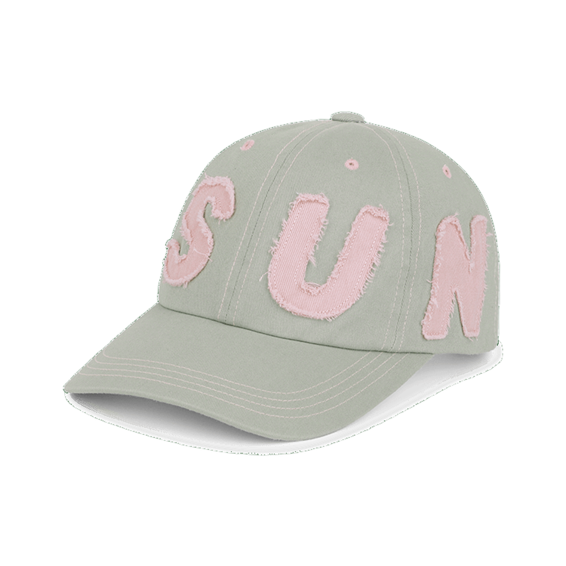 [트리플적립]썬러브 컷 오프 캐피탈 캡 그레이/핑크([트리플적립]SUNLOVE Cut Off Capital Cap Grey/Pink)