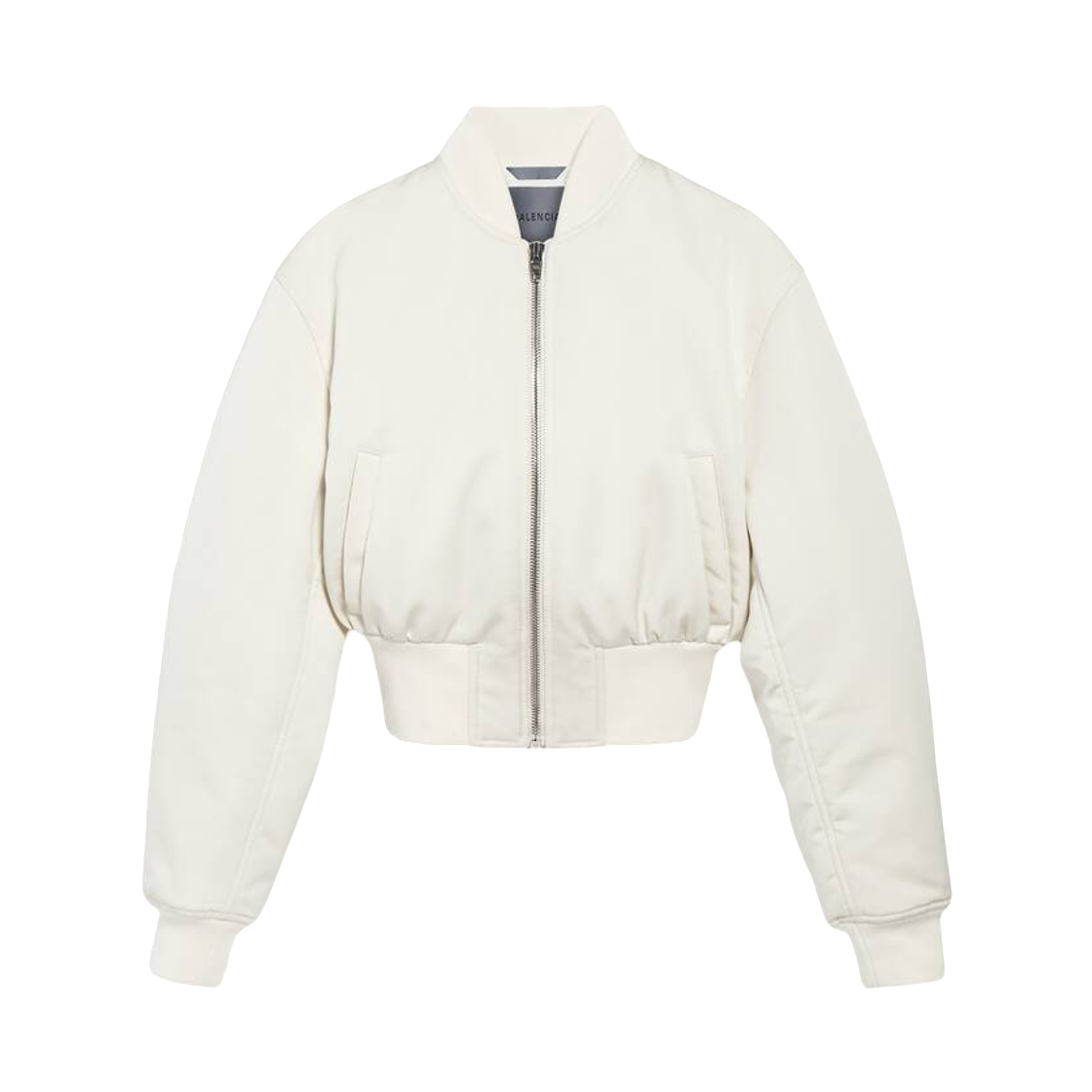 872303TTO299002 (W) Balenciaga Cropped Bomber Jacket In Ivory