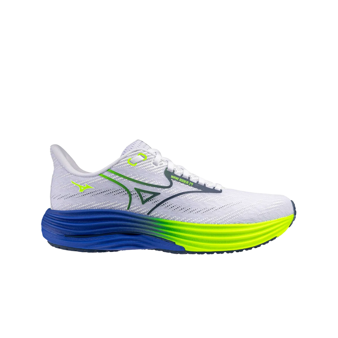 미즈노 웨이브 라이더 29 화이트 에스테이트 블루(Mizuno Wave Rider 29 White Estate Blue) - 1